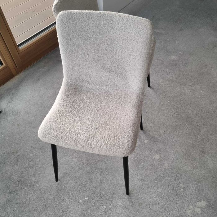 Krzesła tkanina boucle