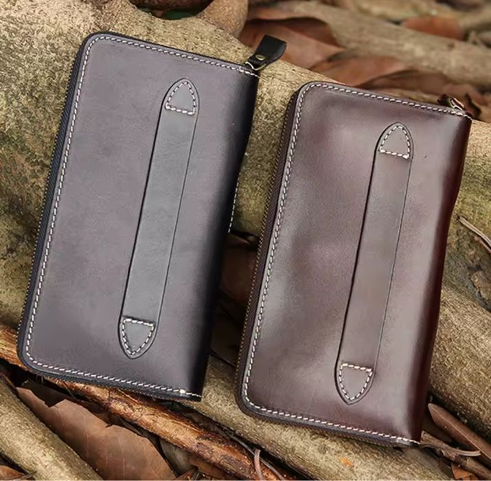 Portfel męski skórzany czacha czaszka