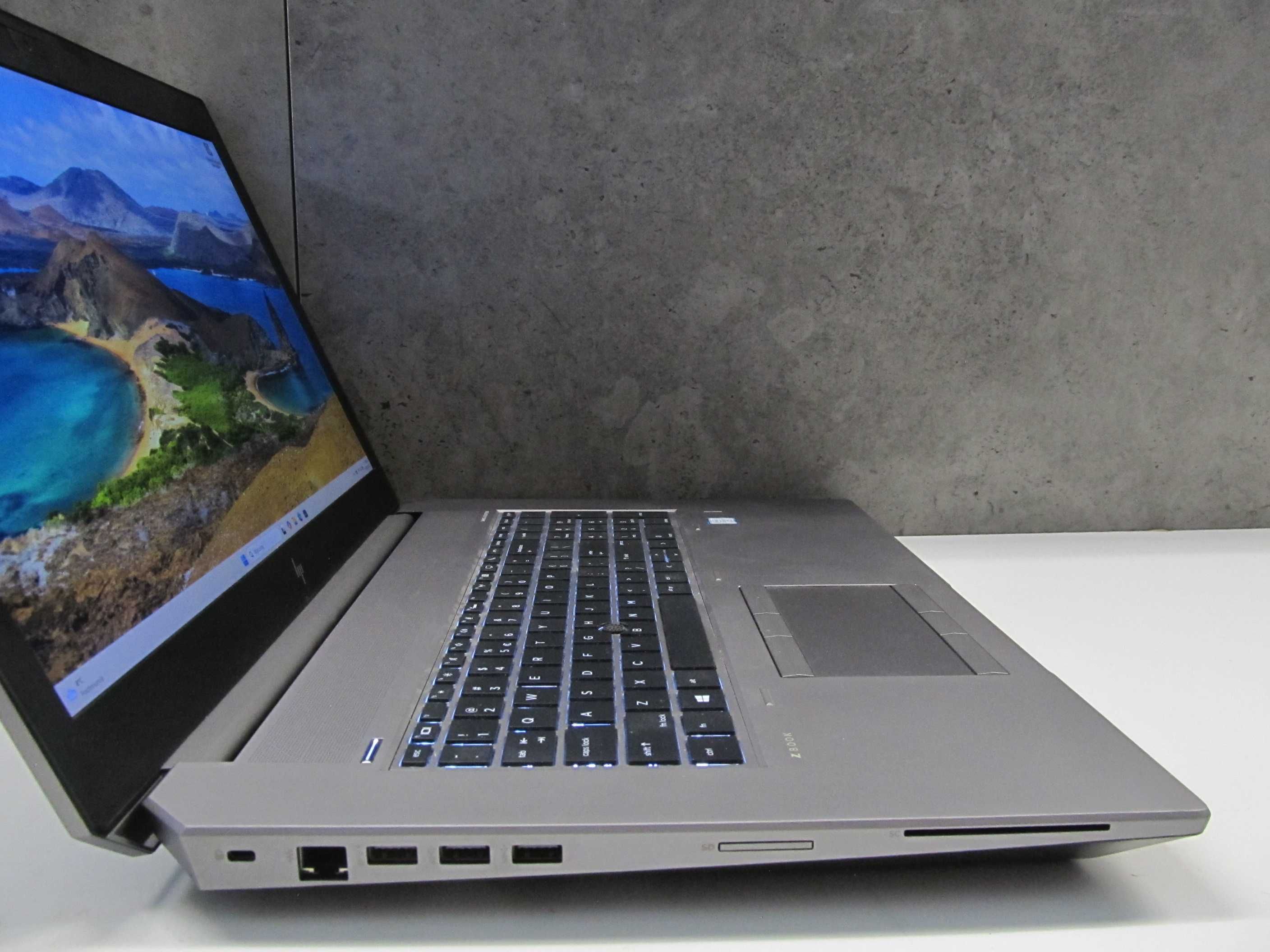 B. MOCNY HP Zbook 17 G5 i7 8850H 48GB 512SSD NVIDIA QUADRO P3200 6GB