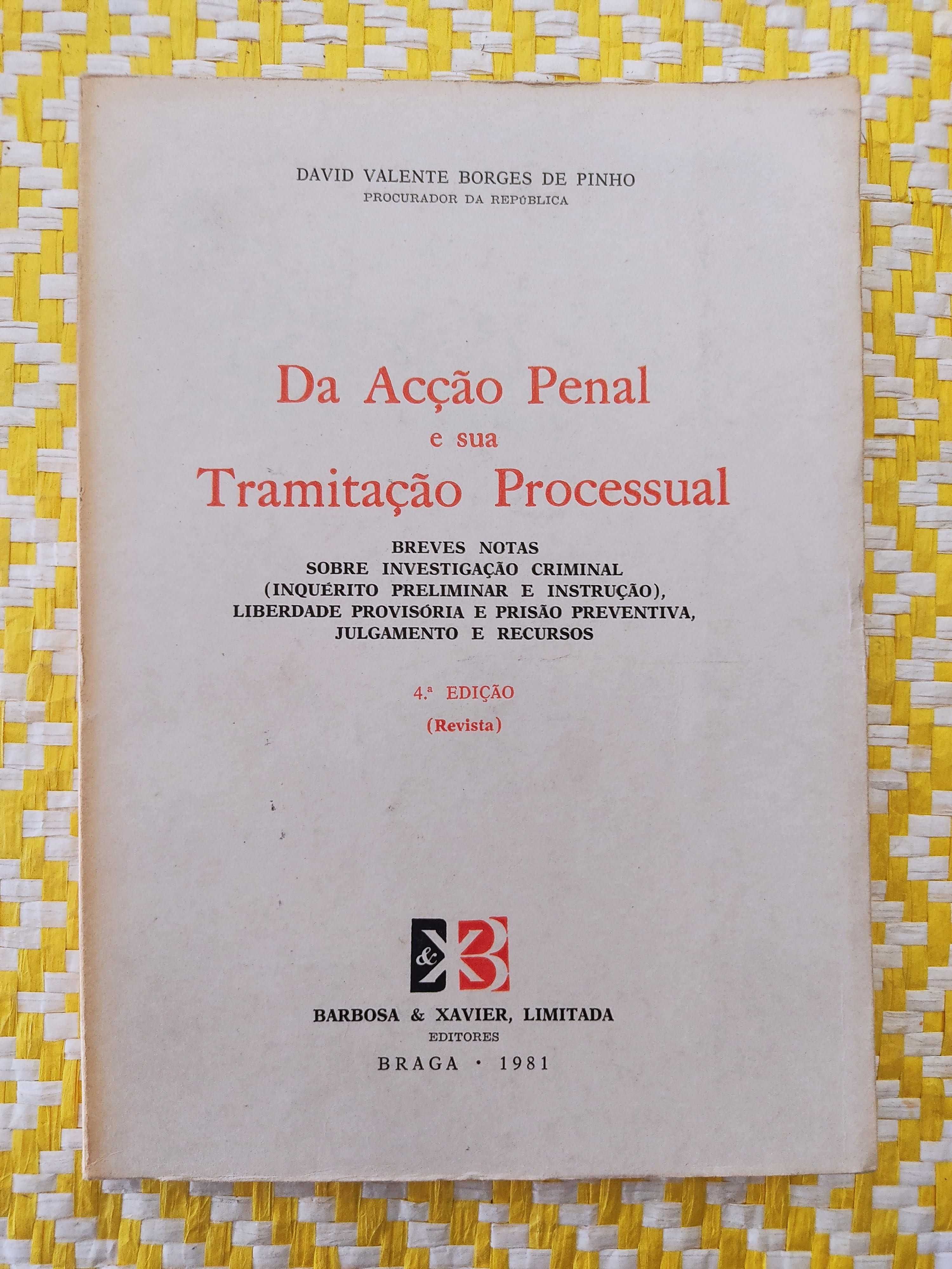 Da acção penal e sua tramitação processual - David V Borges de Pinho