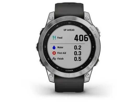 Garmin Fenix 7 Silver with Graphite Band