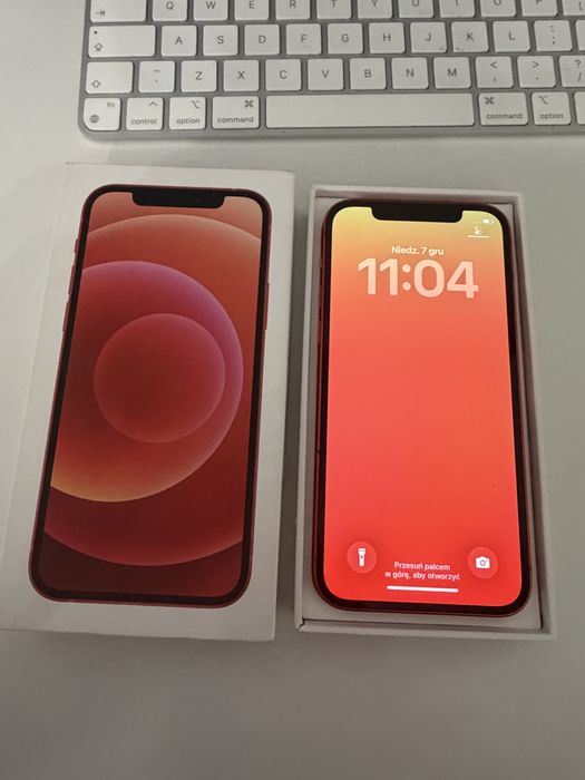 iPhone 12 64gb Red Idealny Bateria 100%