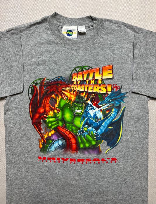 Rare Universal Studios Marvel Hulk 2000s vintage tshirt koszulka