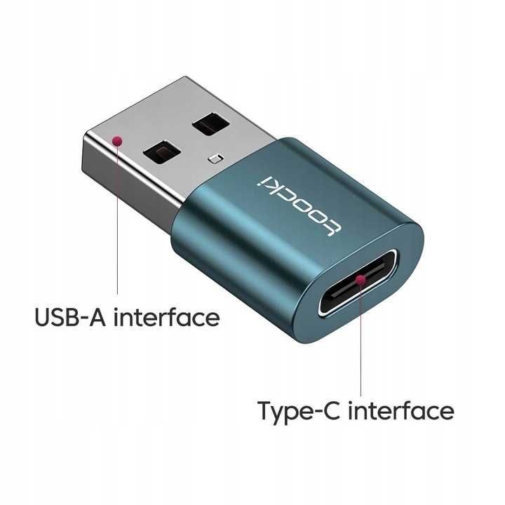 Zestaw Przejściówek OTG TOOCKI USB-A USB-C USB Type C Micro USB 3szt