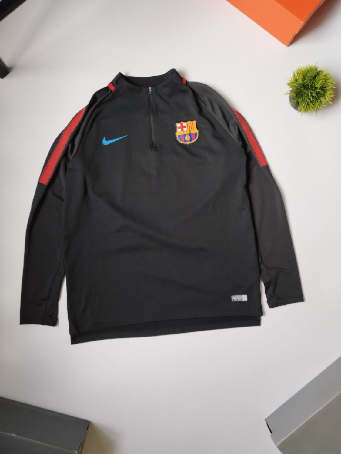 FC Barcelona 2017 2018 Training Football Sweatshirt Soccer Nike