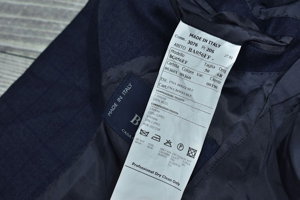 Boggi Made In Italy Wełniana Marynarka Męska 50