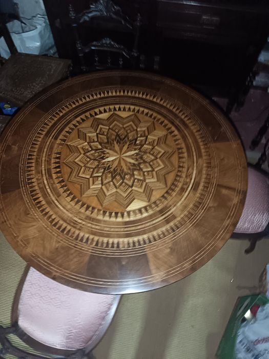 Mesa estilo murano com cadeiras