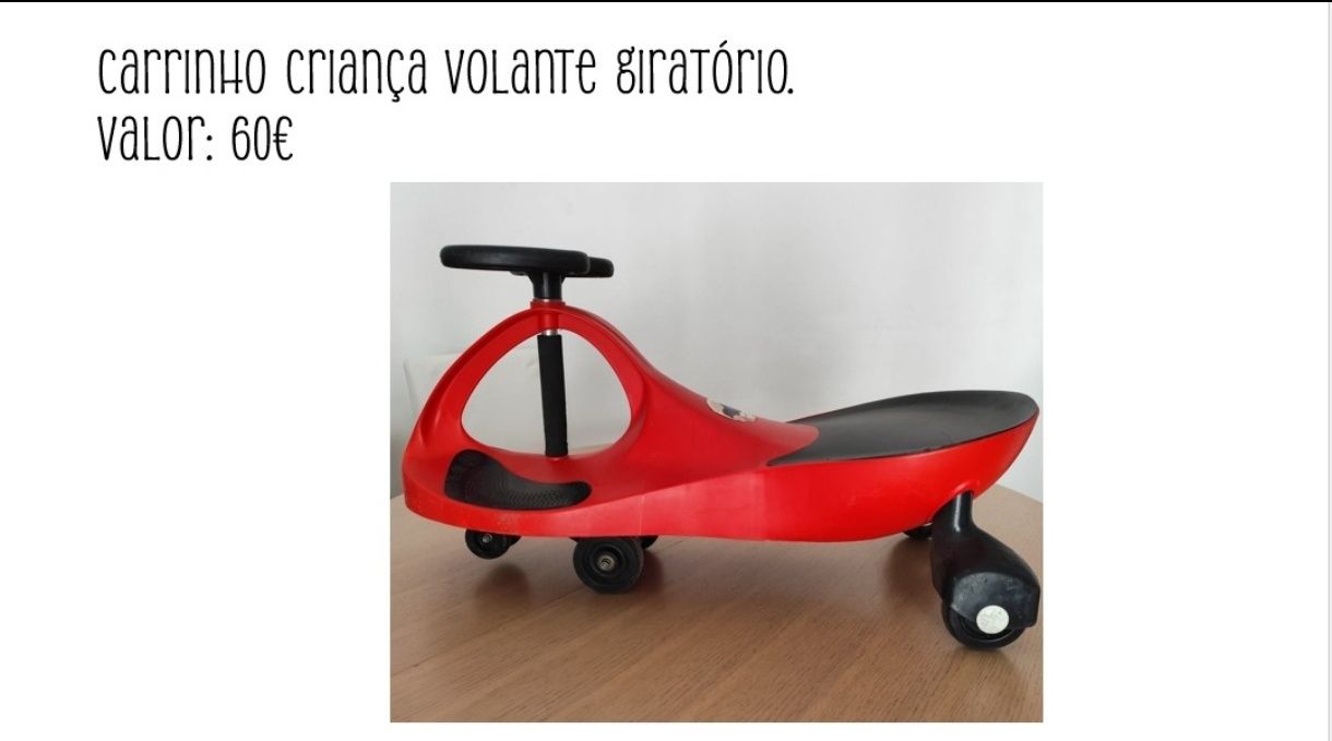 Carrinho de criança volante giratório