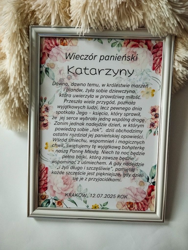 Plakat wieczór panieński