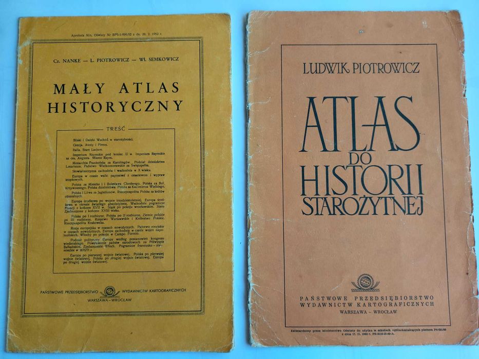 Mały Atlas Historyczny-Nanke, Atlas do historii starożytnej-Piotrowicz