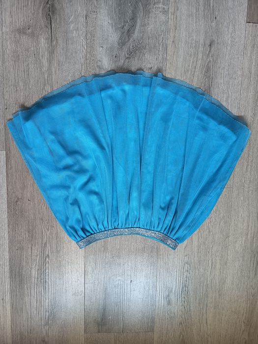 Spódnica spódniczka tiulowa 122/128 dla dziewczynki niebieska