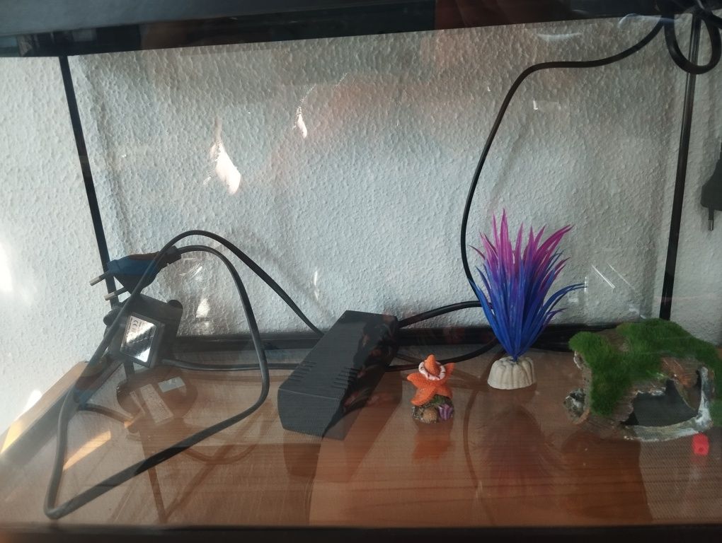Aquário com luz led