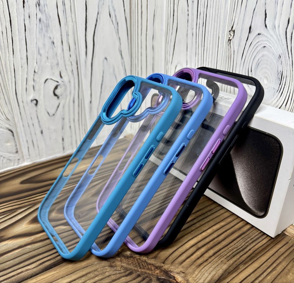 Чехол IPhone 16 black, blue, 16 plus Teal, pink, purple, не желтеет!