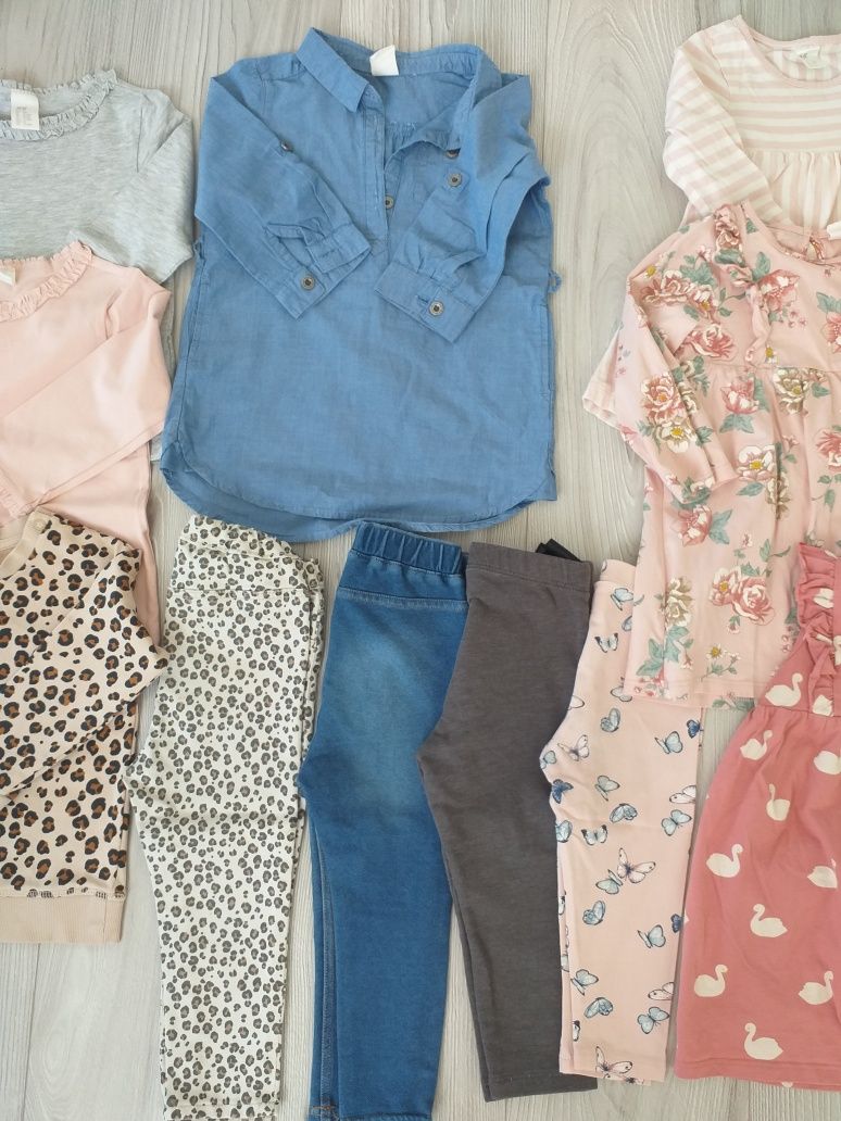 Zestaw ubrań + buty roz.24 dla dziewczynki H&M roz.86/92