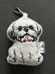 Shih tzu shihtzu brelok breloczek biały pies piesek zawieszka
