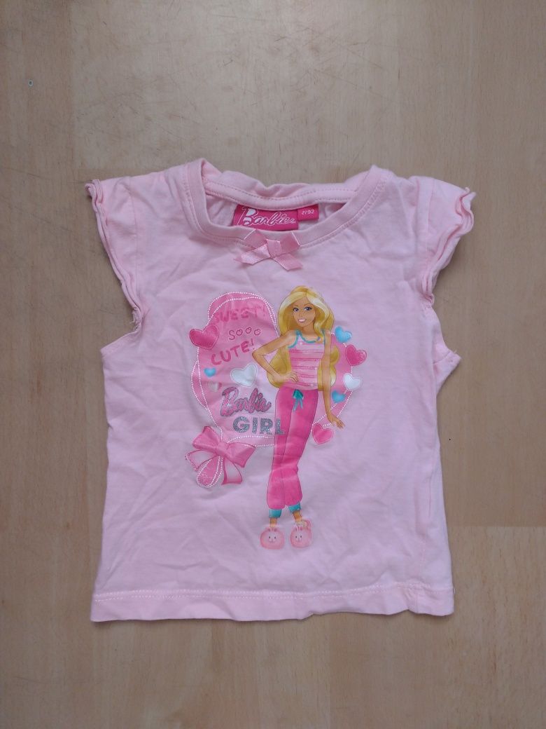 Bluzka bluzeczka T-shirt koszulka na krótki rękaw Barbie