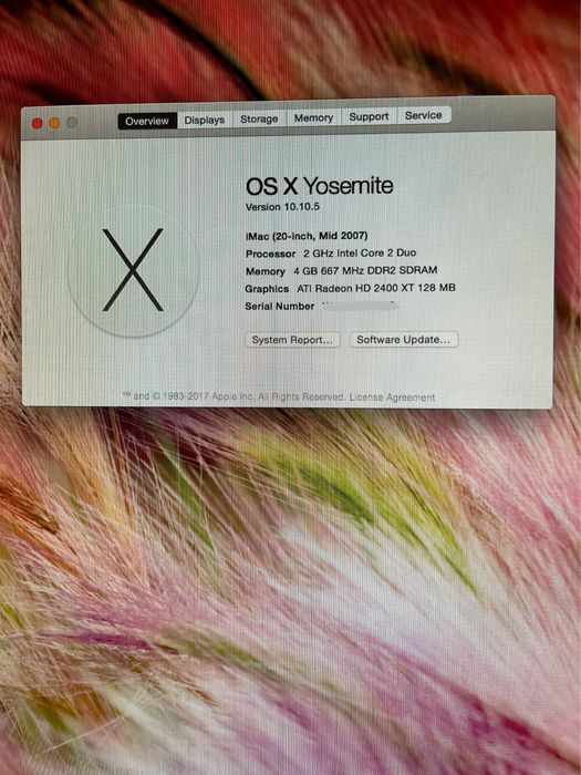 Apple iMac 20”, 2007