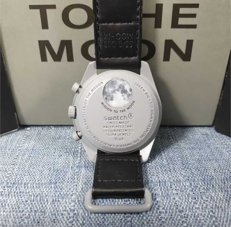 Nowy zegarek Omega Mission to the Moon Black (oryginał)