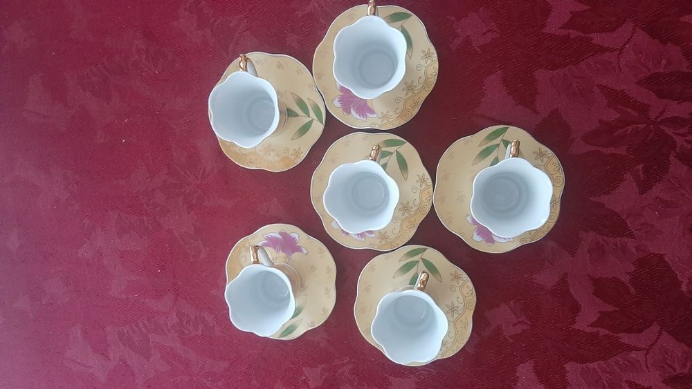 Золотоя Коллекция YAMASEN 24CT JAPAN Кофейные Пары