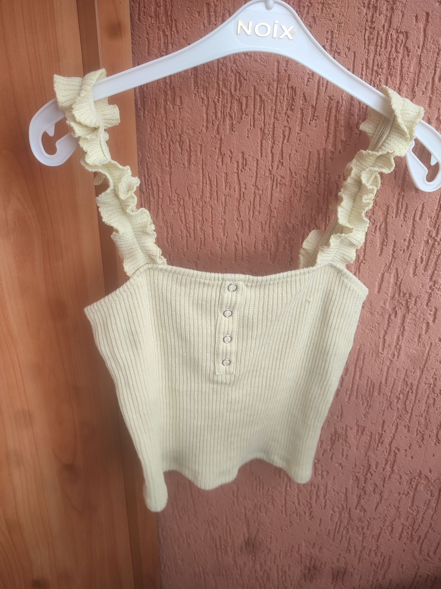 Cropp top jasno żółty