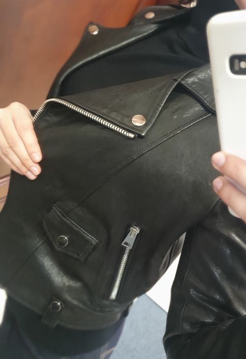 Куртка косуха Италия натуральная кожа S