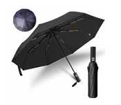 Automatyczny Czarny Parasol Wiatroszczelny składany 32 cm