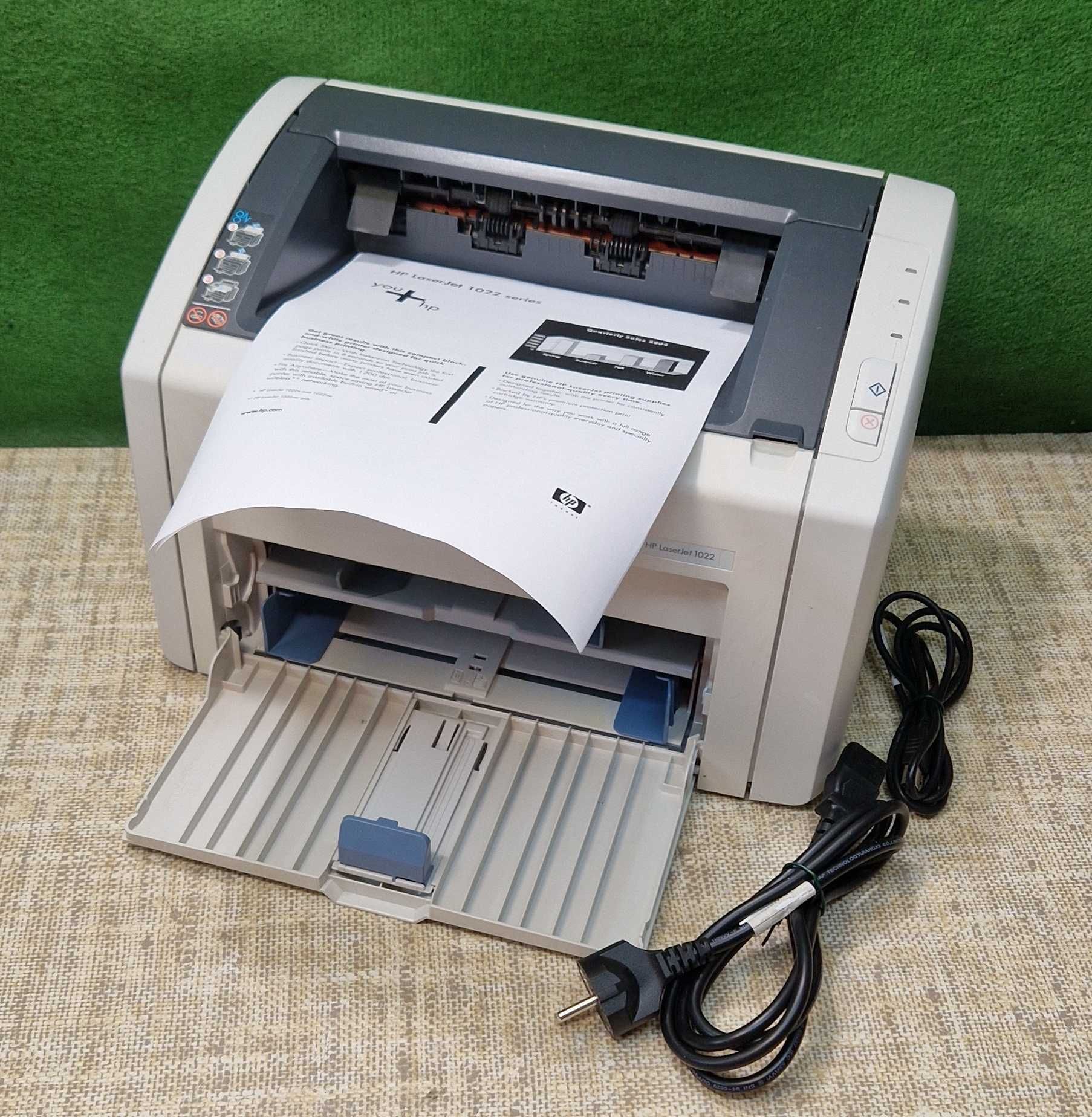 Drukarka laserowa HP 1022 - toner , komplet kabli