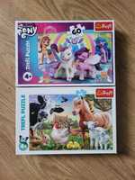 2szt PUZZLE 60 Pony i Farma