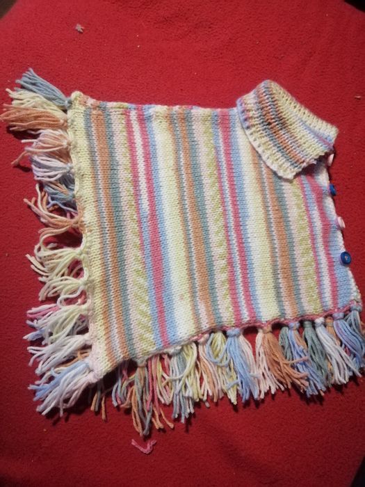 Poncho lã criança