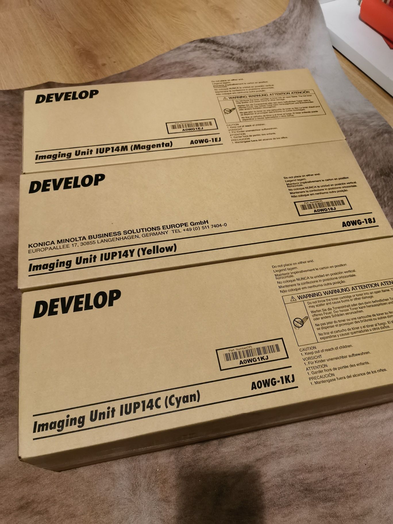 Imaging unit develop