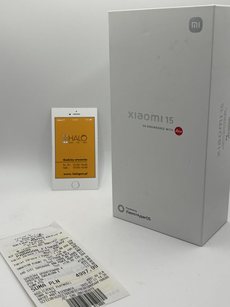 Nowy! Xiaomi 15 Black 12/256GB Halogsm Piotrkowska 19