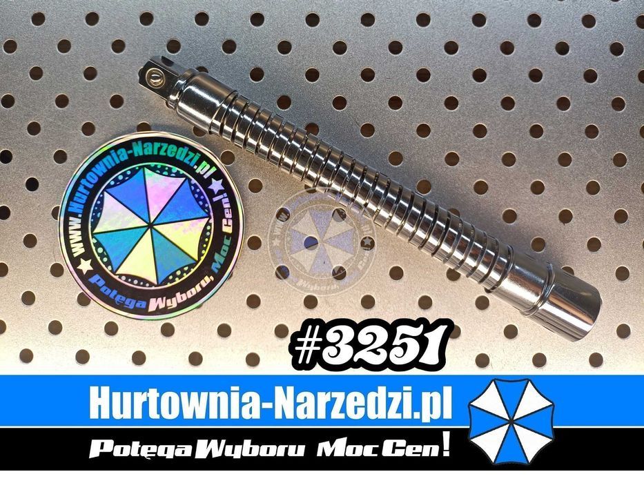 Przedłużka elastyczna 1/2" 190mm Cr-V przedłużka giętka 1/2"