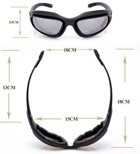 Тактичні захисні балістичні окуляри Daisy X5