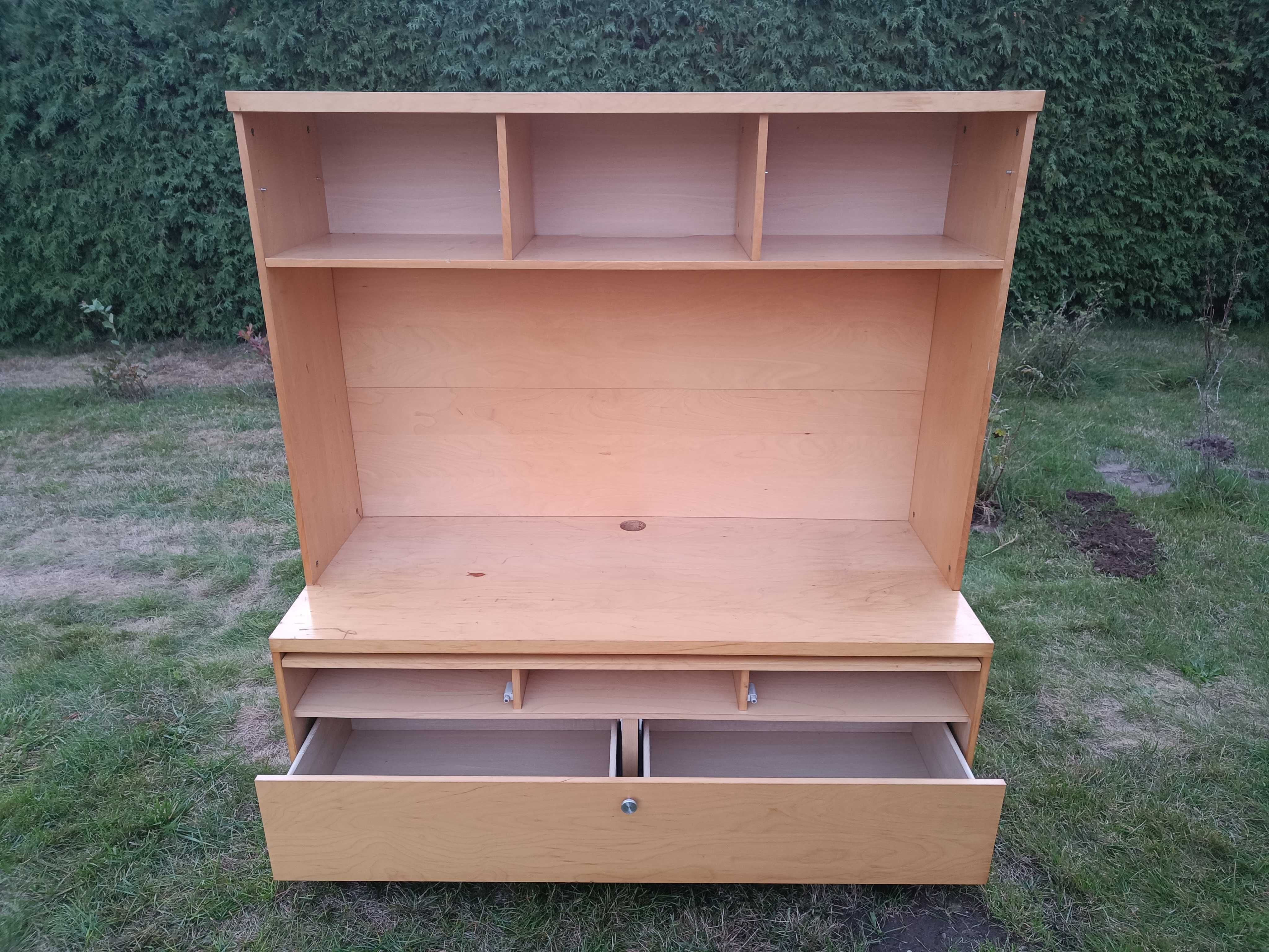 Komoda Witryna Szafka RTV IKEA Bonde z nadstawką 140x60cm Wys. 150cm