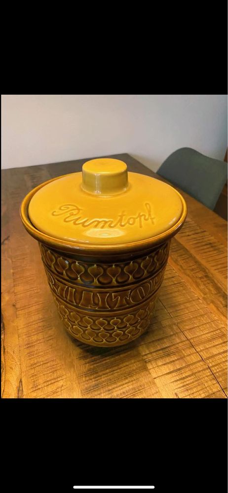 Rumtopf , pojemnik/garnek ceramiczny