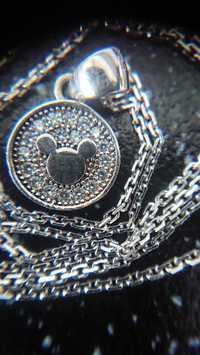 Łańcuszek srebrny Myszka Miki