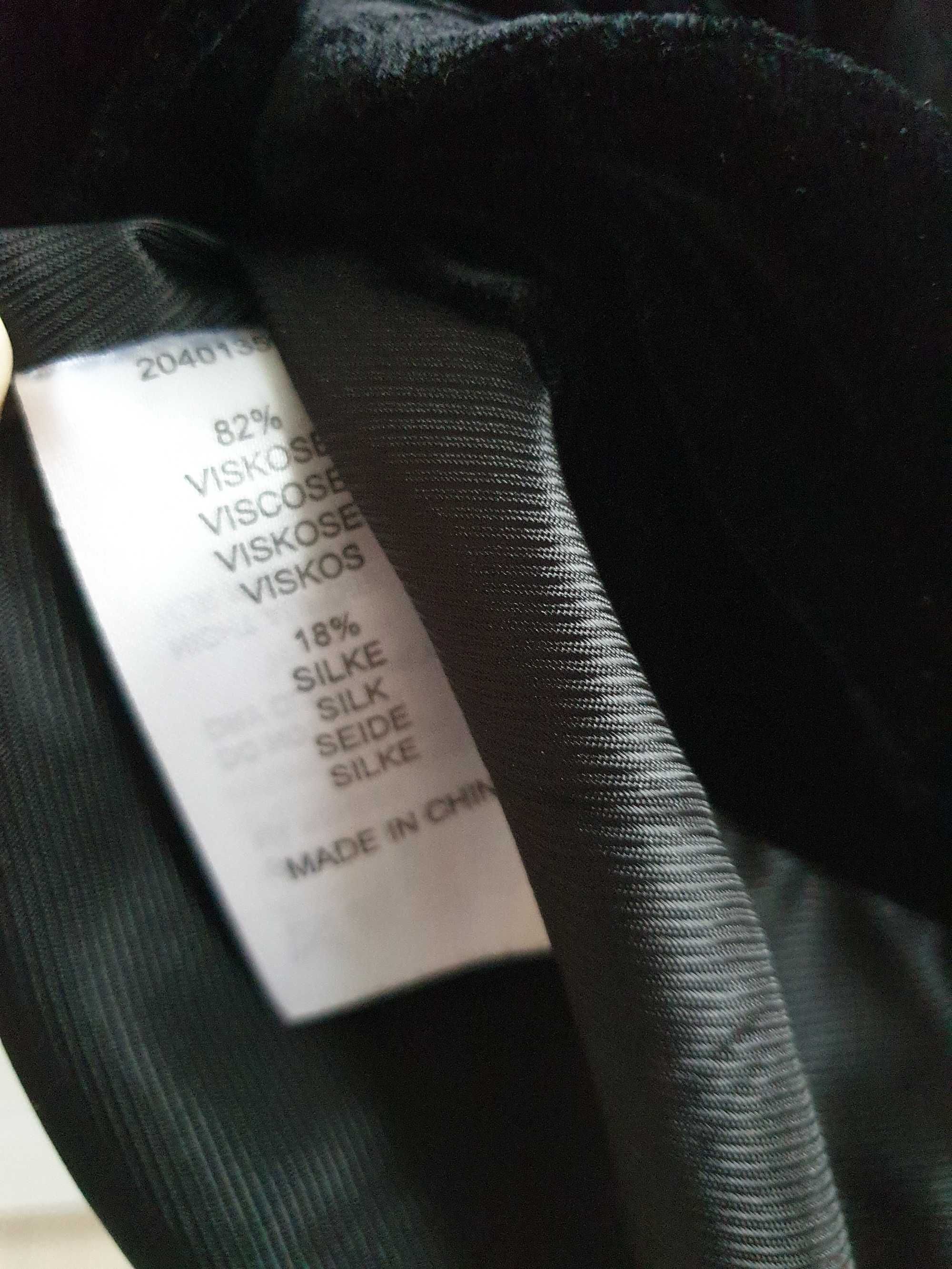 Aksamitna wiskoza jedwab Cubus marynarka żakiet 36