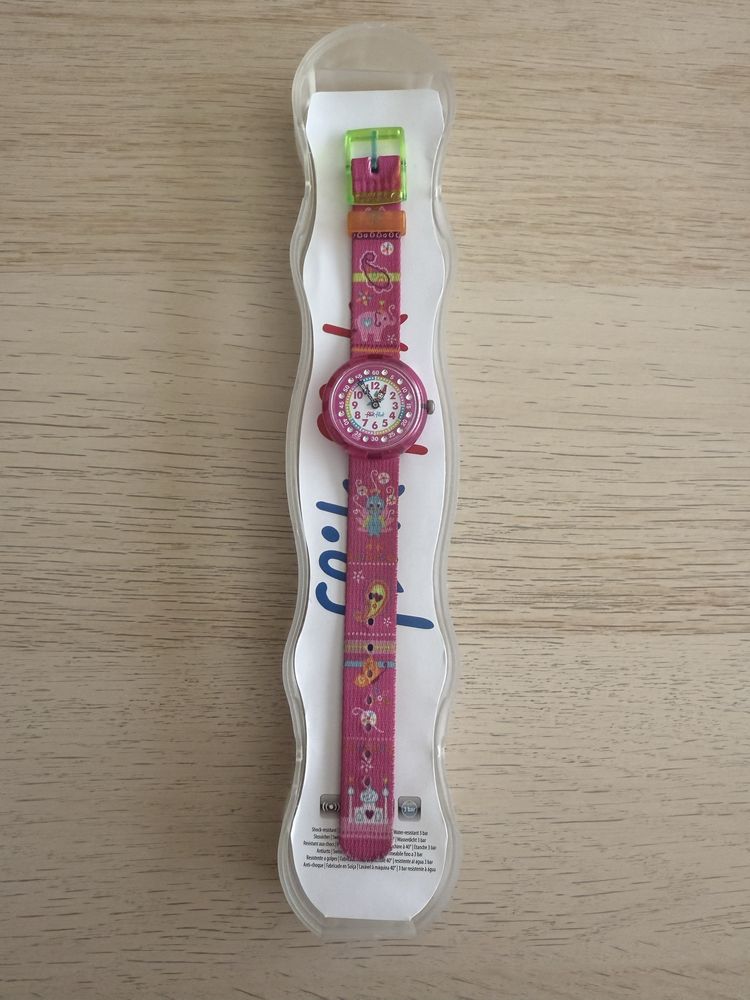 Relógio Swatch Flik Flak de menina