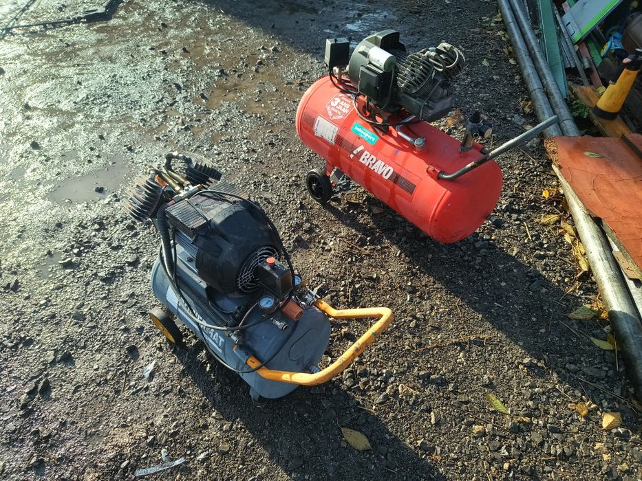 Kompresor olejowy Finin 100 l /50 l dwutłokowy.