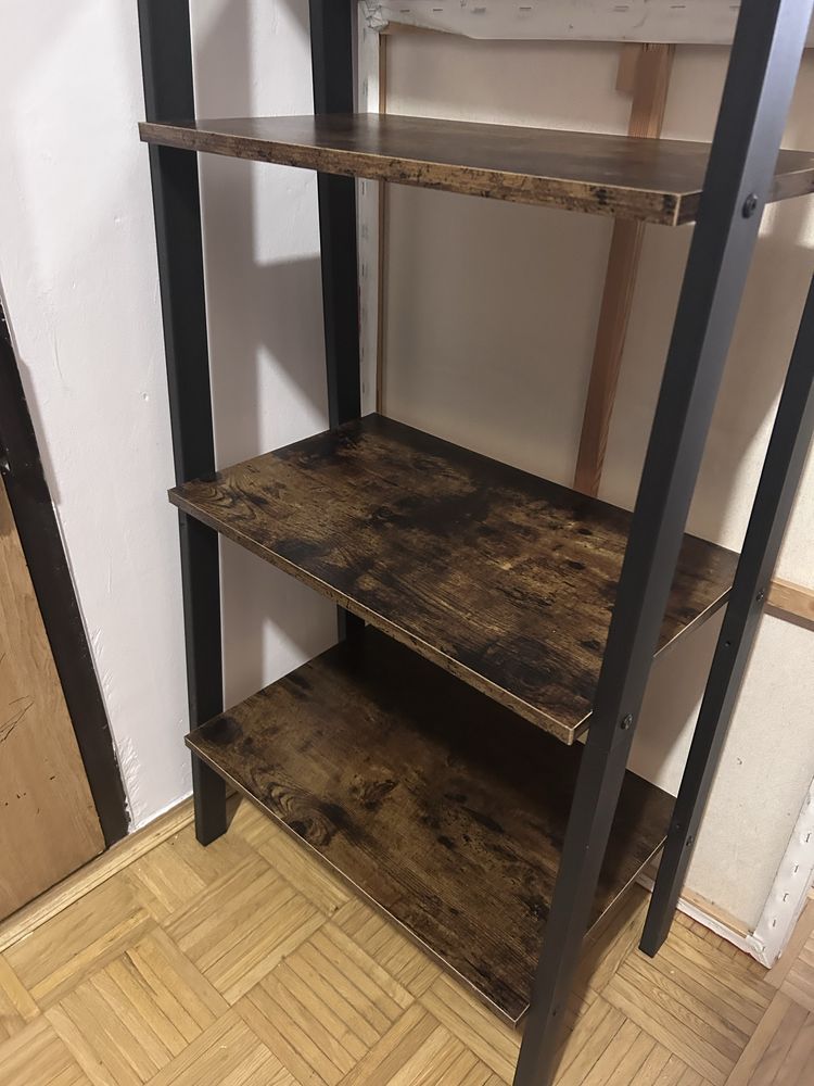 Loftowa szafka ciemna regał