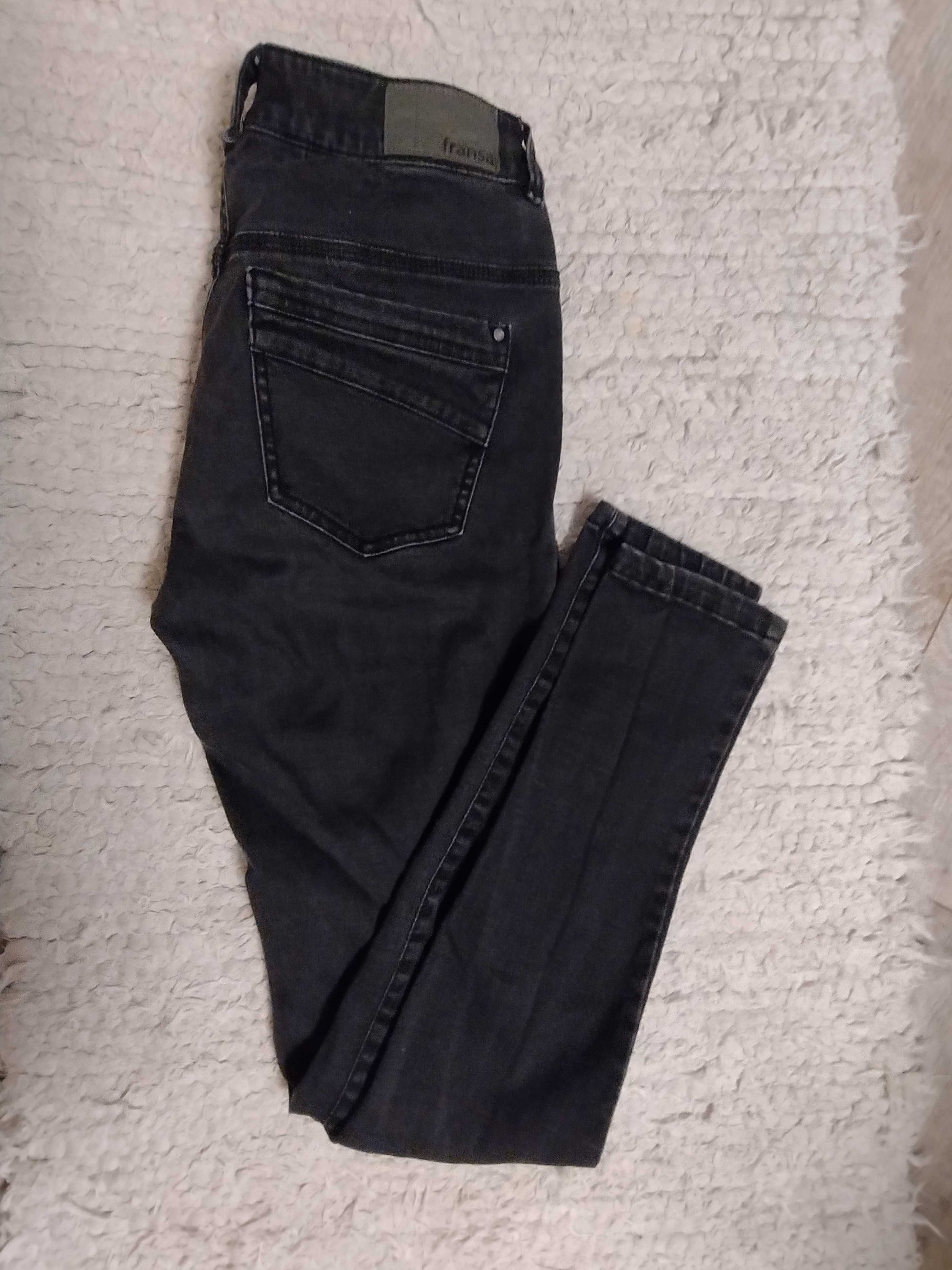Spodnie jeans czarne rozmiar 38