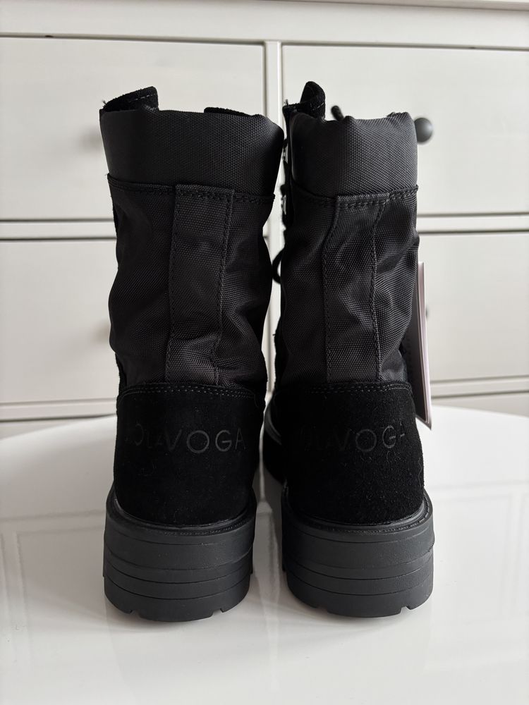 Buty damskie workery olavoga hiker czarne trapery zimowe