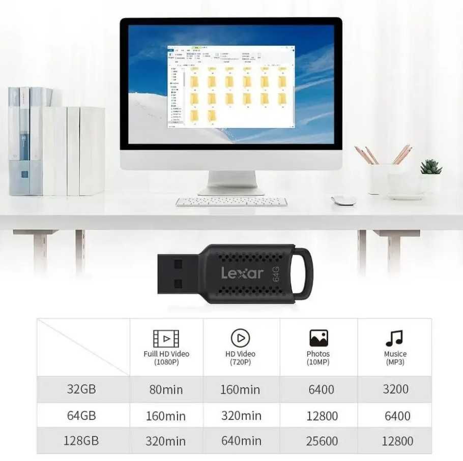 Флешка Lexar V400 64Gb USB 3.0 Флеш память, USB накопичувач