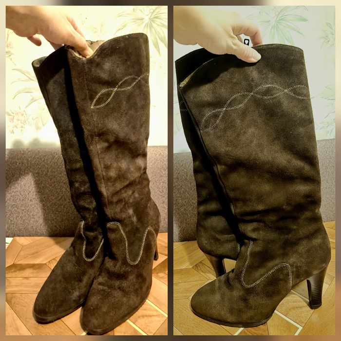 Сапоги женские 40р, замша