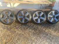 Jantes 18 AUDI RS6 ORIGINAIS , ( COM 4 PNEUS AINDA EM MUITO BOM ESTADO