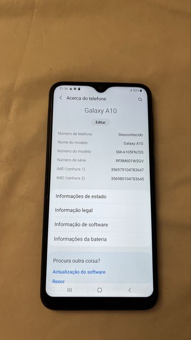 Samsung Galaxy A10 Dual SIM 32GB Preto — bloqueado à NOS