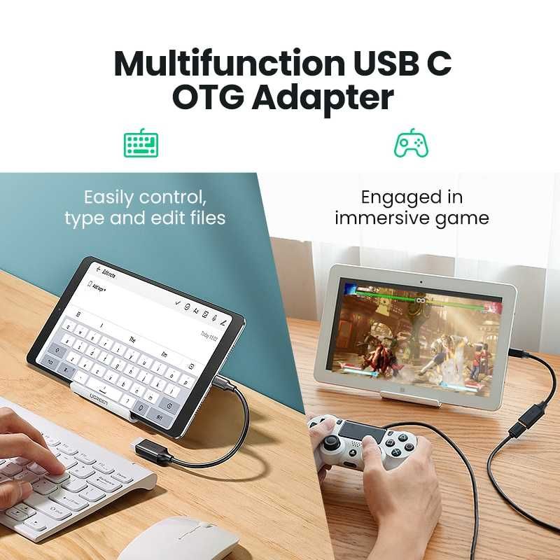 OTG перехідник адаптер Type-C на USB 3.0 ОТГ переходник UGREEN 15см