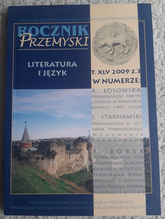 Rocznik Przemyski, Literatura i Język, t. XLV 2009, z. 3