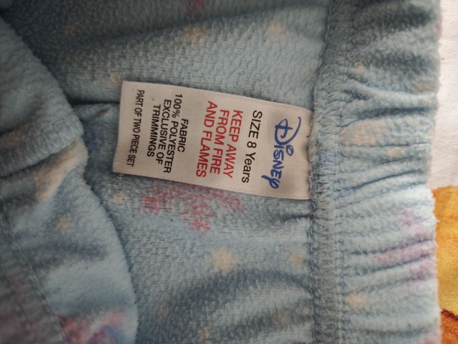 Polarowa ciepła piżama długi rękaw i nogawki Kraina lodu Frozen Elza