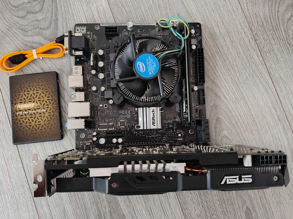 ASRock H410M + Pentium Gold G6400 + 4Gb + Asus GTX 560 Ti + SSD 240 Gb